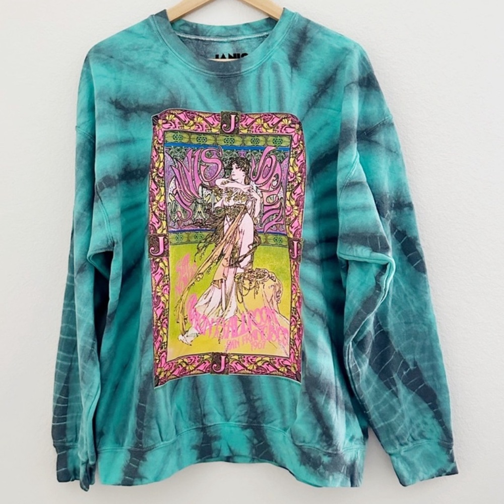 NWOT JANIS JOPLIN  Tie Dye Graphic Sweatshirt